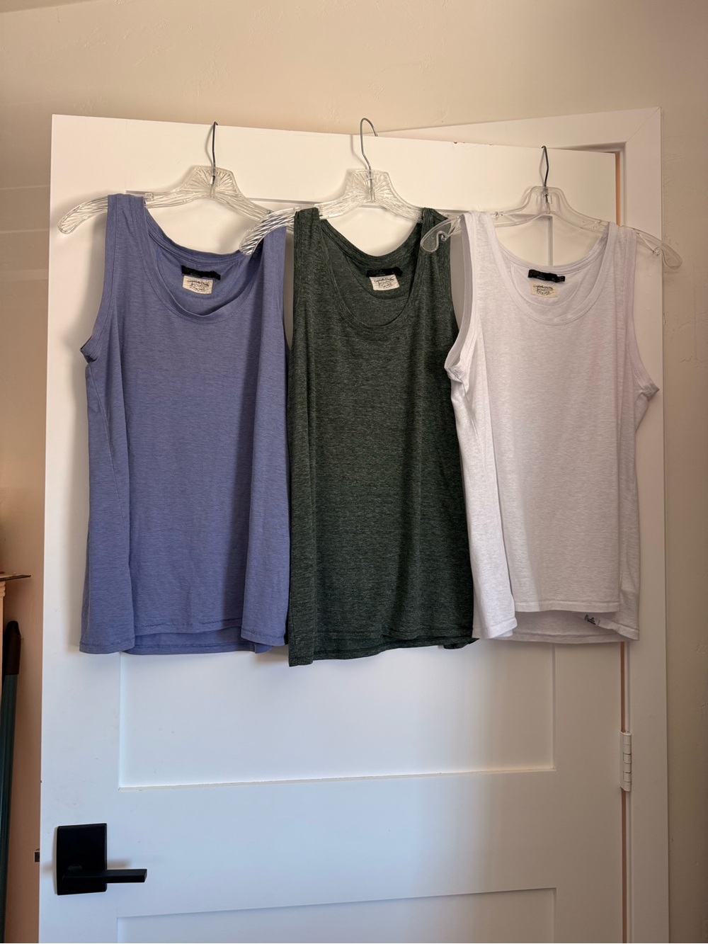 Prana Cozy Three-Pack Women’s Sleeveless Tank Tops - Lavender, Olive, White